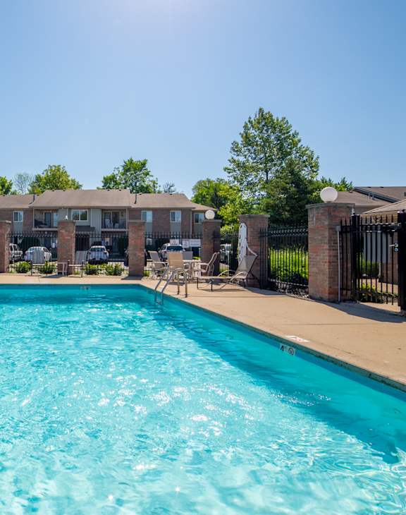 View of green space and lake at Shady Oak Village - Senior Living Apartments, 1101 Shady Oak Ct, Terre Haute