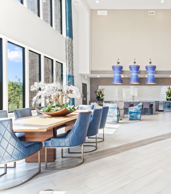 Northside at the Woodlands Clubhouse Lounge and Resident Kitchen