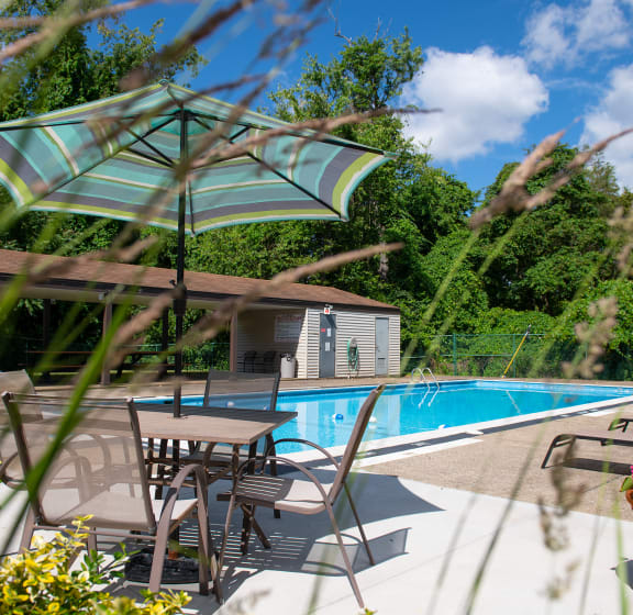 the swimming pool & gardens at pendragon house port isaac at Lavale Apartments, Monroeville