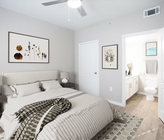 Bedroom at Links at Forest Creek in Round Rock Texas near Austin