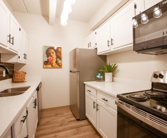 Kitchen at Los Altos Towers Apartments in Albuquerque NM