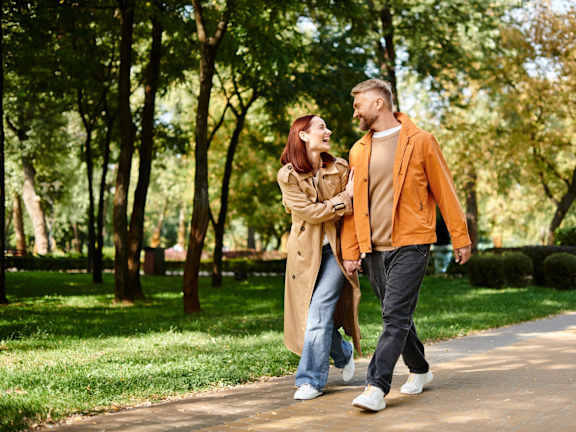 Couple Walking at Parkview Apartments, Tennessee