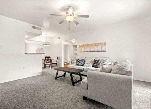 Living Area, Ceiling Fan, Couch, Dining Area