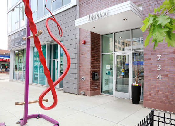 Front Door at Viridian on Sheridan, Chicago, 60613