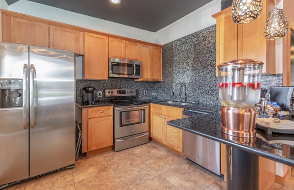 Clubhouse Kitchen at Juniper Canyon Apartments in Tucson Arizona