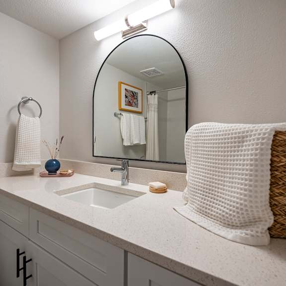 Bathroom Vanity at Polanco Apartments