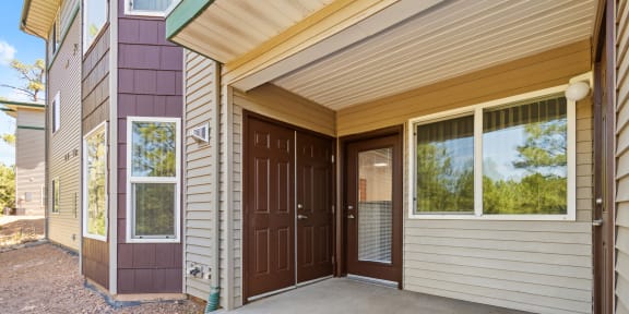 a front porch of a house