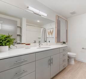 Bathroom at Paperbox Lofts, Salt Lake City