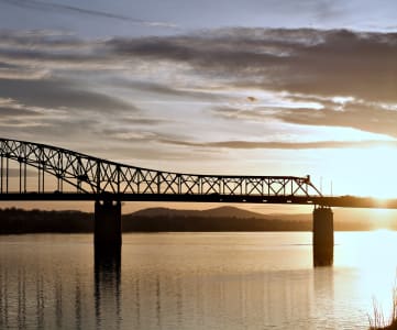 Bridge Over Water in Kennewick, Washington