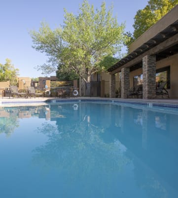Pool at Tierra Pointe Apartments in Albuquerque NM October 2020