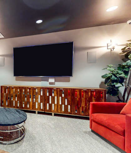 clubhouse lounge with TV