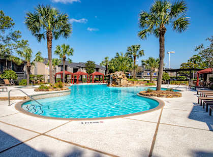 Pool View at 2400 Briarwest Apartments, Houston, TX