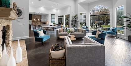 Clubhouse Interior at The Ambrose, Houston