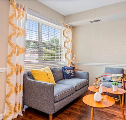 Living Room With Expansive Window  at The Fields of Alexandria, Alexandria, VA, 22304