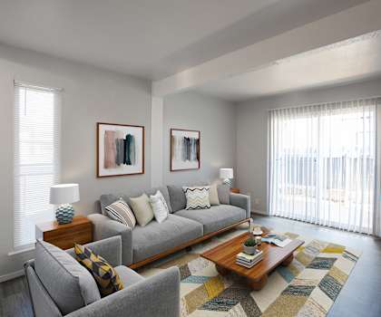 Living Room at Villa Esperanza Apartments in Albuquerque