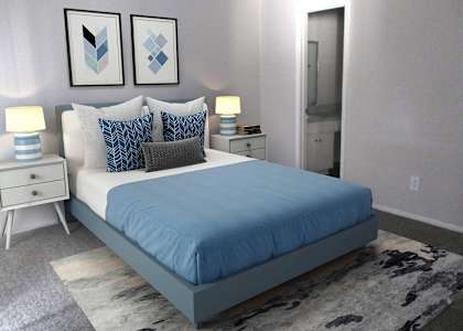 Comfortable Bedroom at Evana Grove, Plano Texas