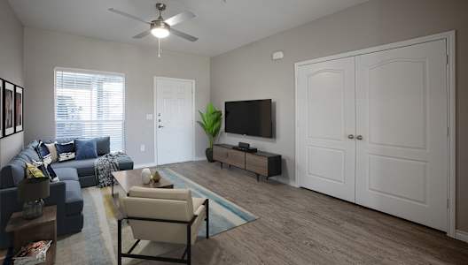 Living Room at Links at Forest Creek in Round Rock Texas near Austin