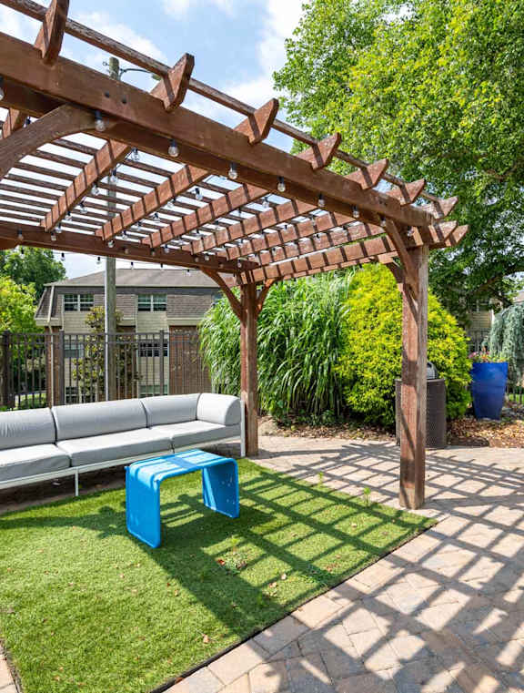 Wooden pergola2 at Collins Crossing, North Carolina