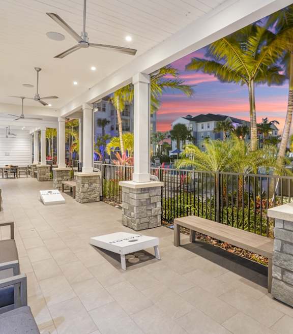 Outdoor Patio at Mason Stuart, Florida, 34997