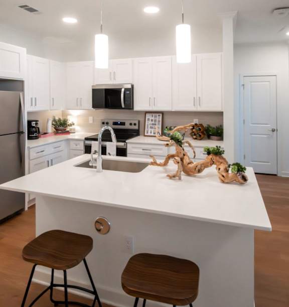 Classic Kitchen Design With Appliances at The One at Millington, Millington, TN, 38053