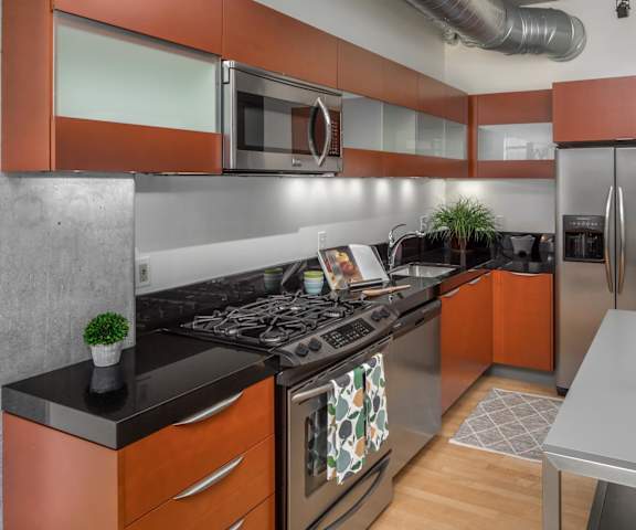 Fully Equipped Kitchen at The Wyatt, Portland, Oregon