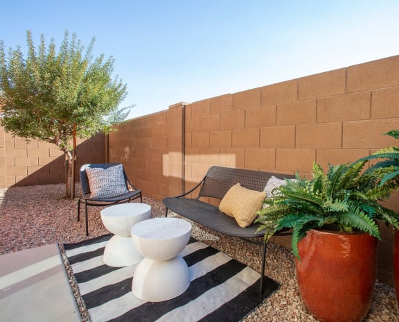 Dining area and kitchen at Casitas at San Marcos Apartments in Chandler AZ