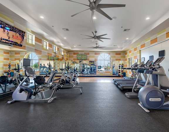 Fitness Center at Bella Victoria Apartments in Mesa Arizona January 2021