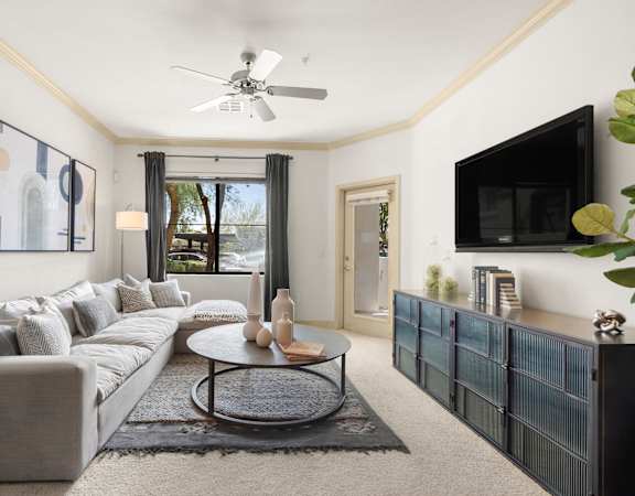 Living room at Trails at San Tan in Gilbert AZ June 2021
