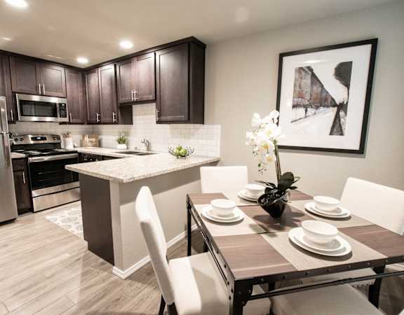 furnished dining area