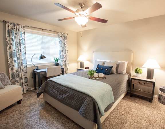 furnished bedroom