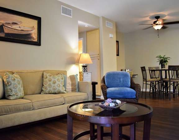 furnished living room