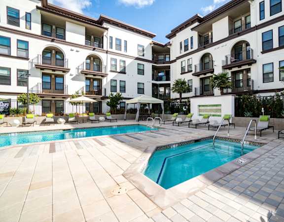 Heated Resort Style Pool & Spa with Poolside Cabanas