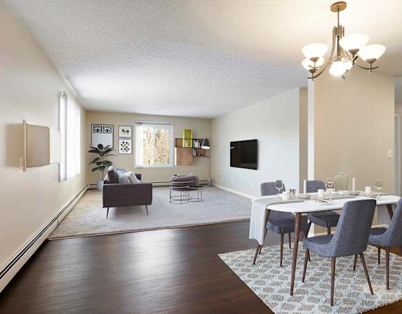 living room at Axon Green, Minneapolis, MN, 55416