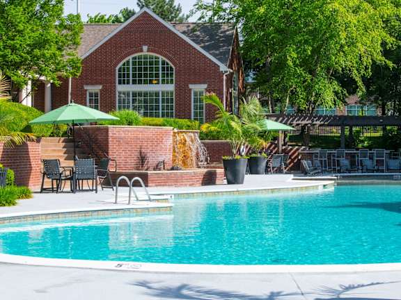 Sparkling Pool  at Cambridge Square Apartments, Overland Park, KS, 38103