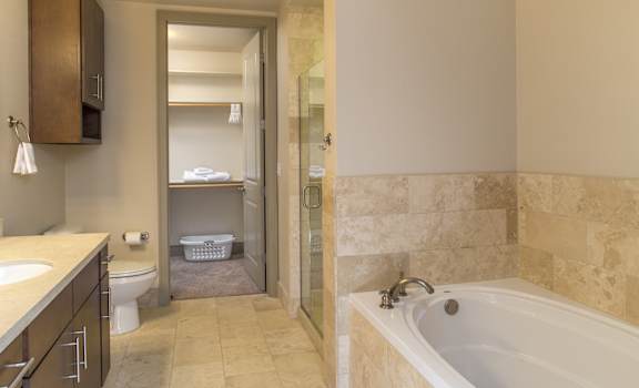 Bathroom with Tub at mResidences Miracle Mile, California, 90036