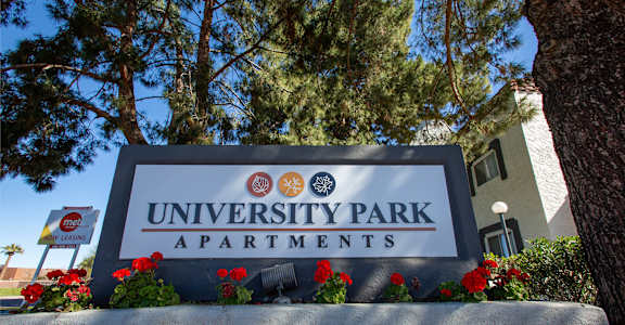 Signage at University Park Apartments in Tempe AZ