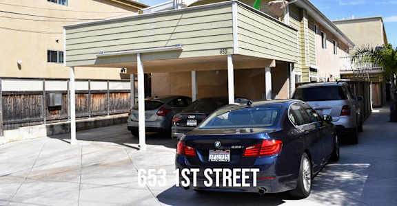 Private parking spaces