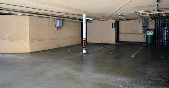 covered private parking garage