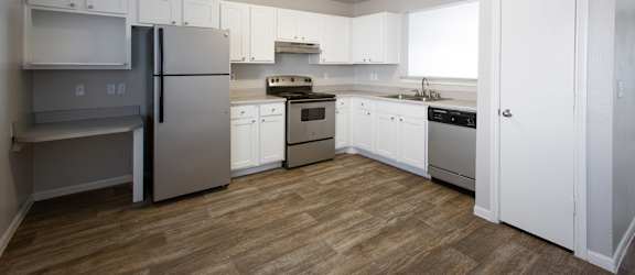 Kitchen at The Bluffs at Tierra Contenta Apartments in Santa Fe New Mexico