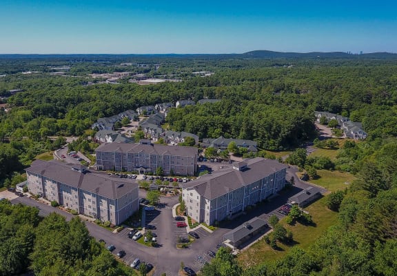 Lux at Stoughton Drone Image Apartments