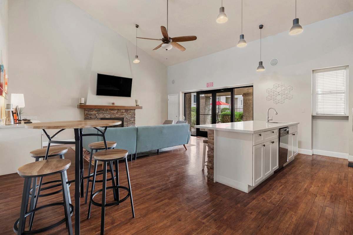 Shared interior space at The Place at Wickertree.