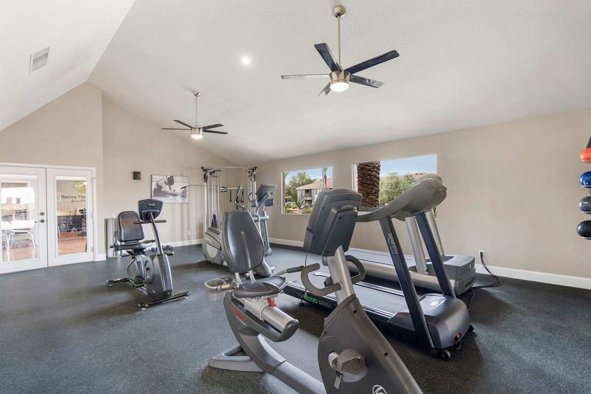 Fitness room at The Place at Wickertree.