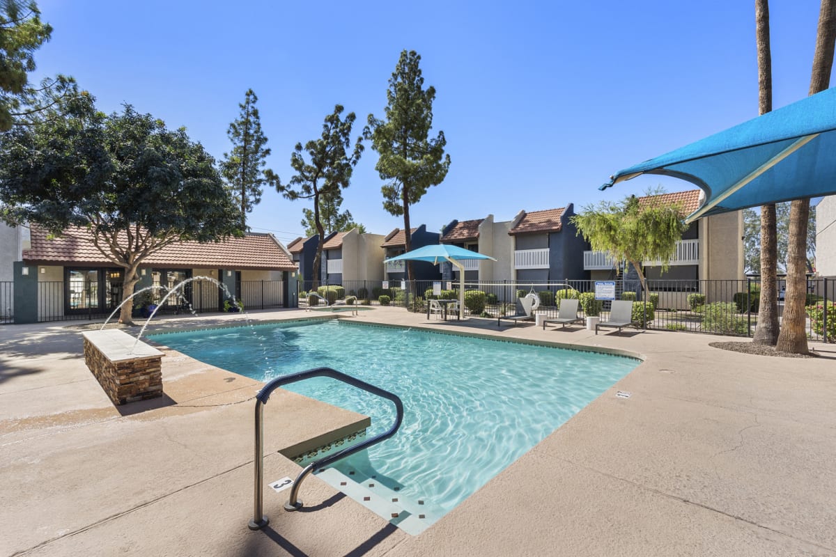 Swimming pool at Oakridge Apartments.