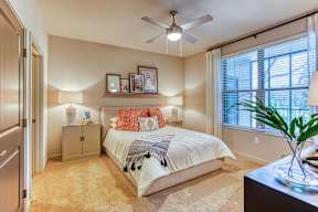 Comfortable Bedroom With Large Window at The Beck at Hidden River Apartments, Tampa, FL, 33637
