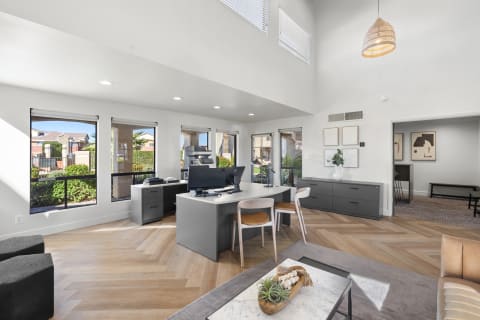 modern leasing office