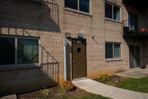 Clermont Apartments Controlled Rear Entrance