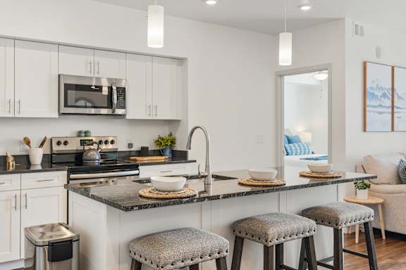 Kitchen with sink and faucet at City View St. George, St. George, UT, 84770