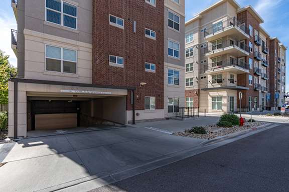 Garage entrance at 200 City View, Provo, Utah