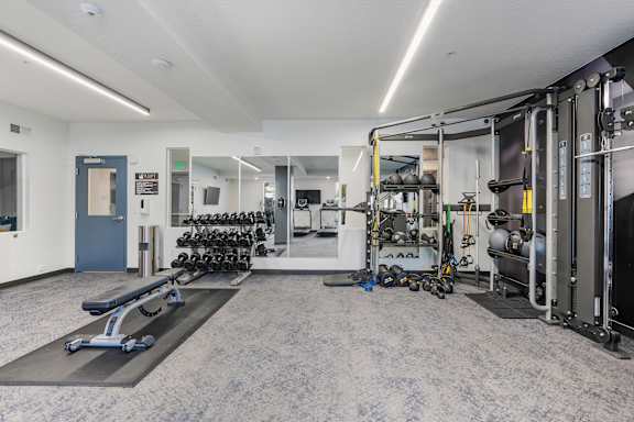 Fully Equipped Fitness Center at The Flats at Riverwoods, Utah, 84604