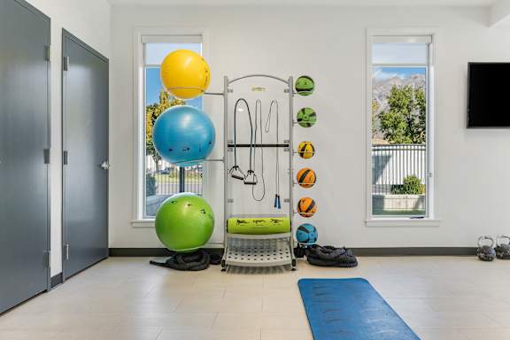Workout Room at The Flats at Riverwoods, Provo